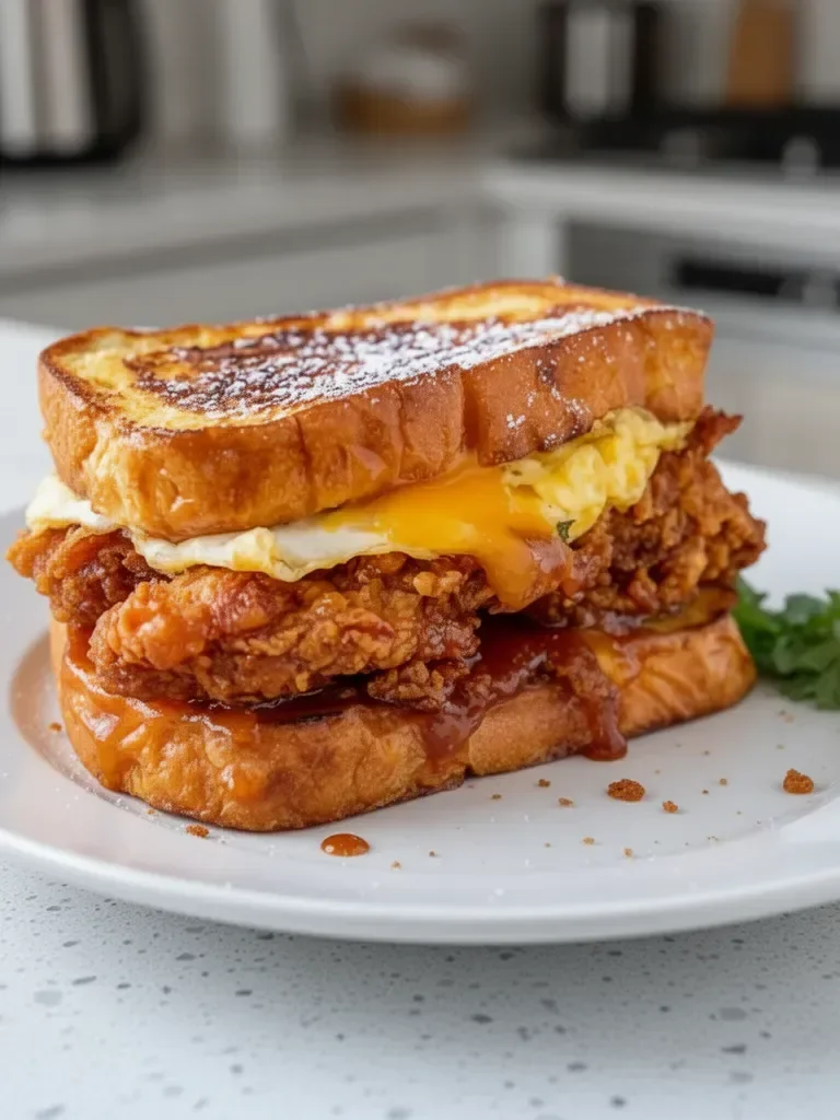 French Toast Fried Chicken Sandwich