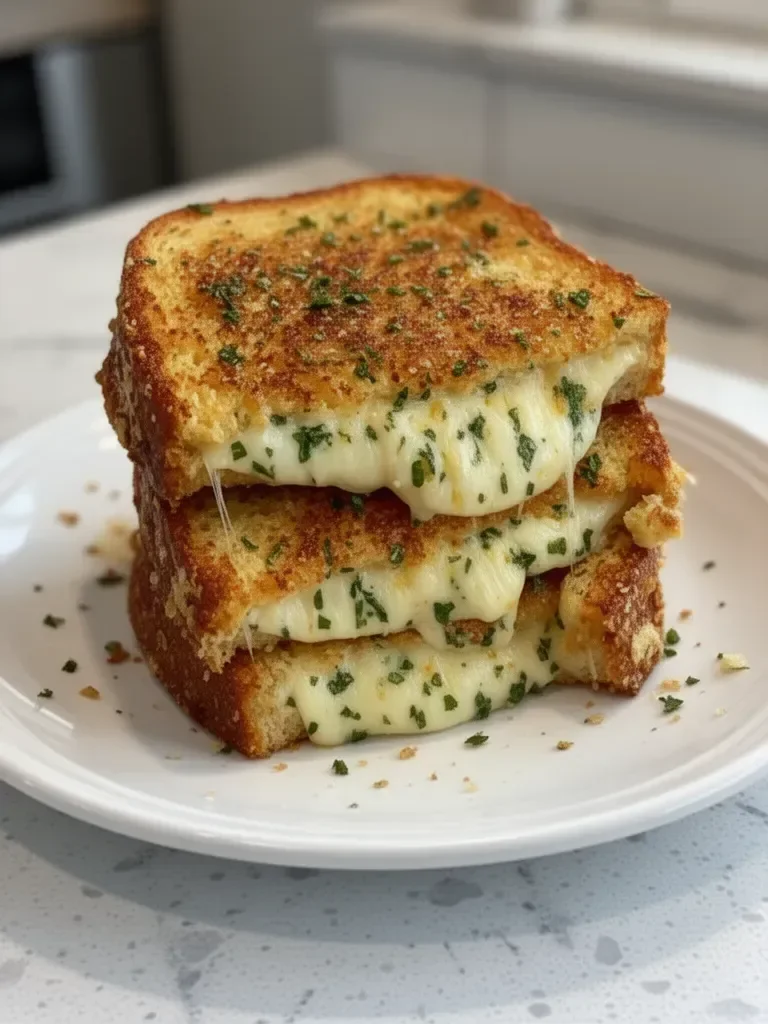 Garlic Bread Grilled Cheese