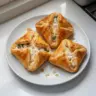 Ham and cheese puff pastry fresh out of the oven, golden and flaky.
