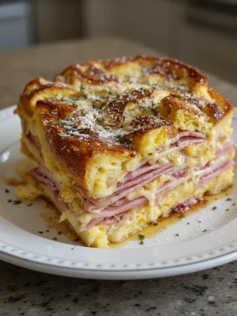 Monte Cristo Breakfast Casserole