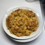 One-Pan Marry Me Chicken Orzo served in a colorful bowl.