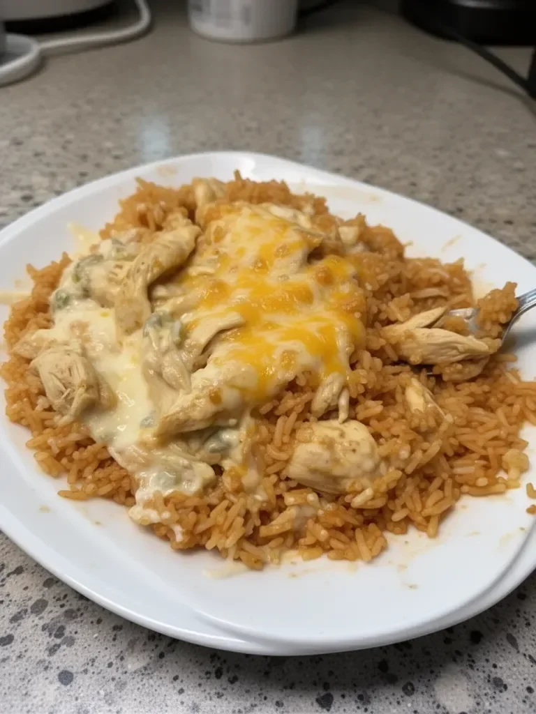 Rice with Chicken (Cheesy Chicken and Rice)