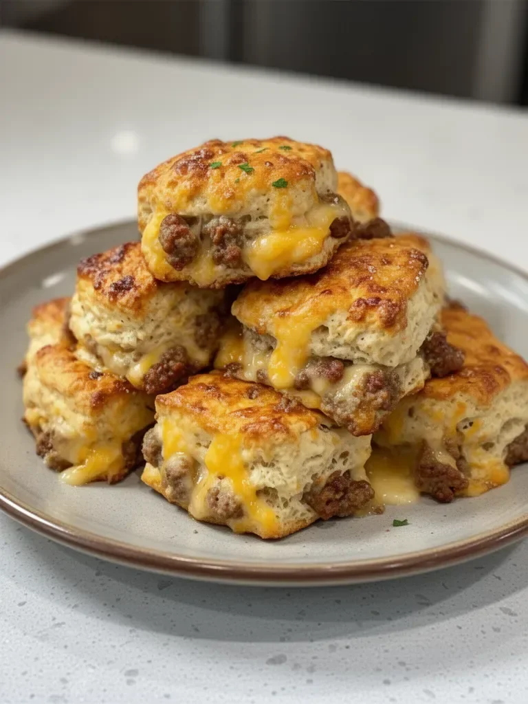 Sausage, Cheese & Butter Swim Biscuits – Ultimate Biscuit Breakfast