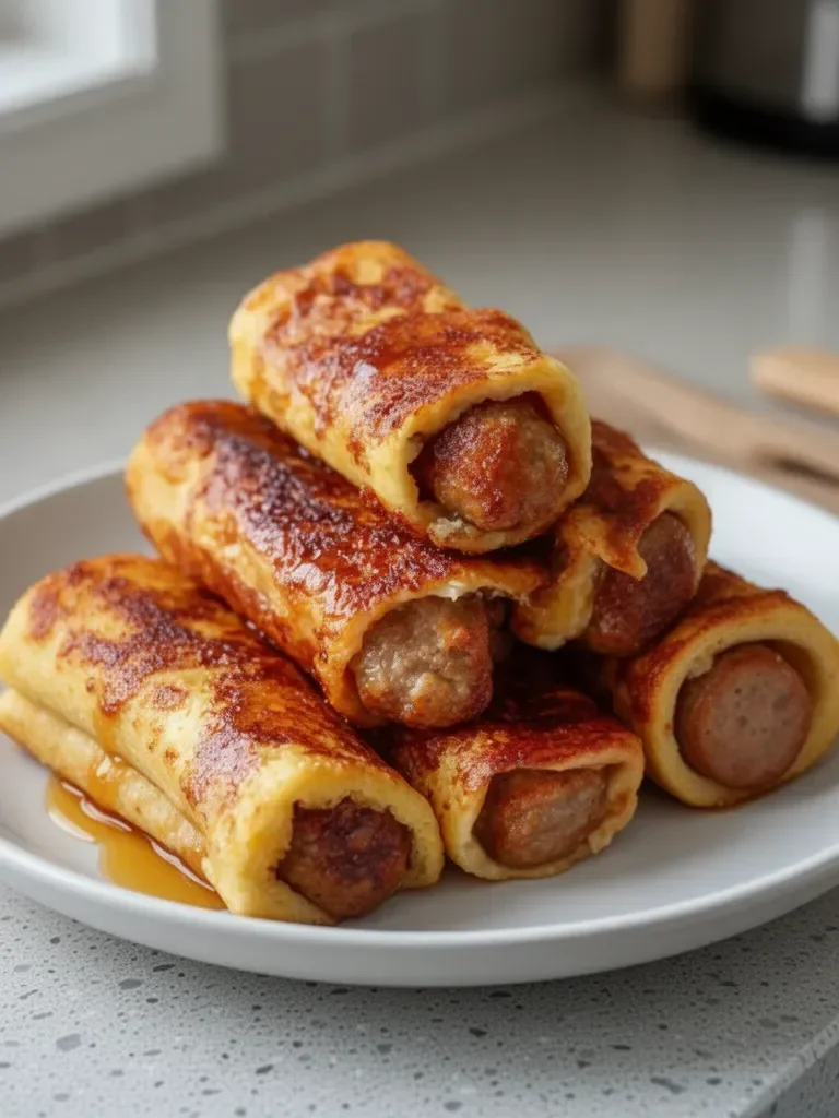 Sausage French Toast Roll-Ups