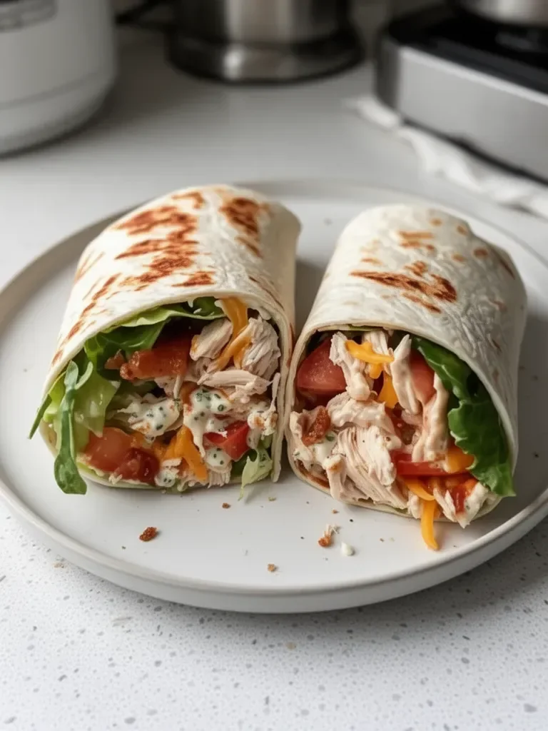Simple Rotisserie Chicken Wraps