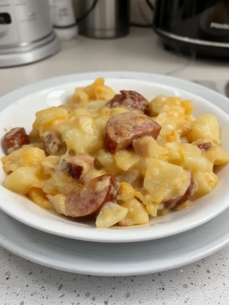 Slow Cooker Sausage and Potato Casserole