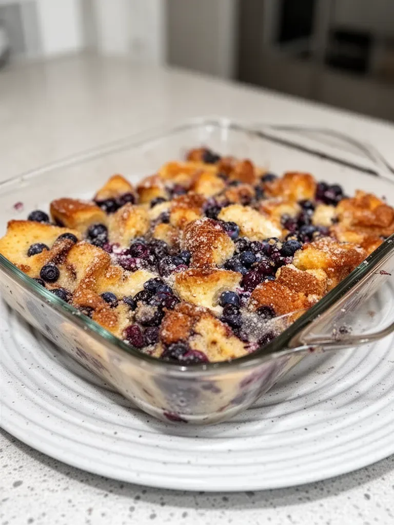 Unbelievable Blueberry French Toast Casserole