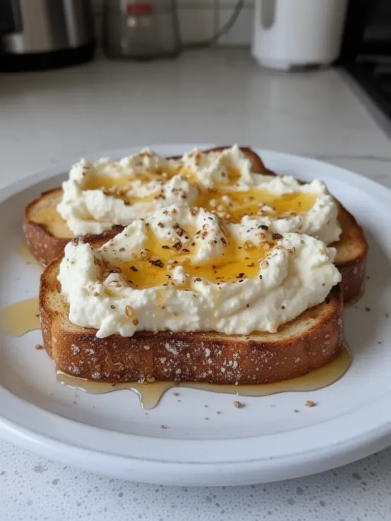 Whipped Ricotta Honey Toast