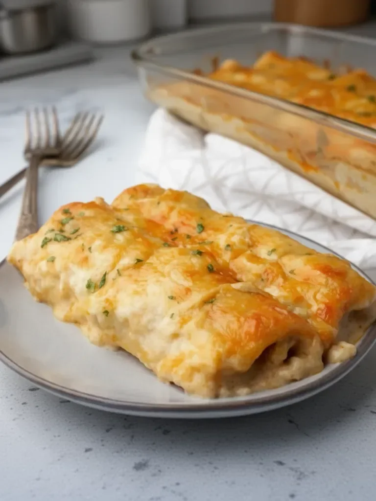 White Chicken Enchiladas