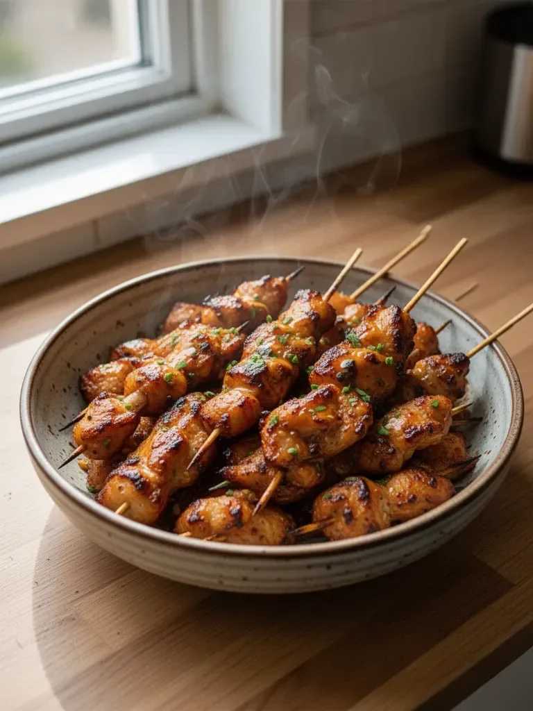 Bang Bang Chicken Skewers