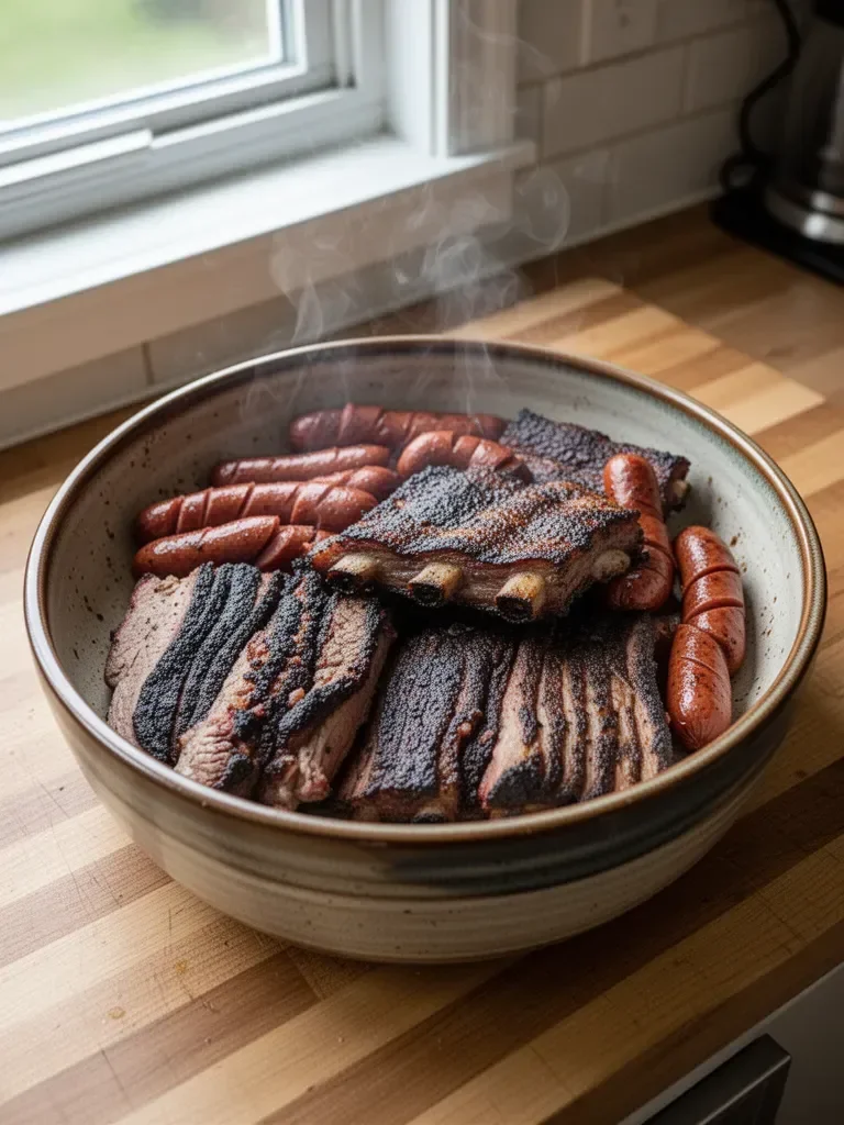 Delicious Meat Tray with Hot Dogs and Ribs | Best Texas BBQ, Texas BBQ Food, Survival Food