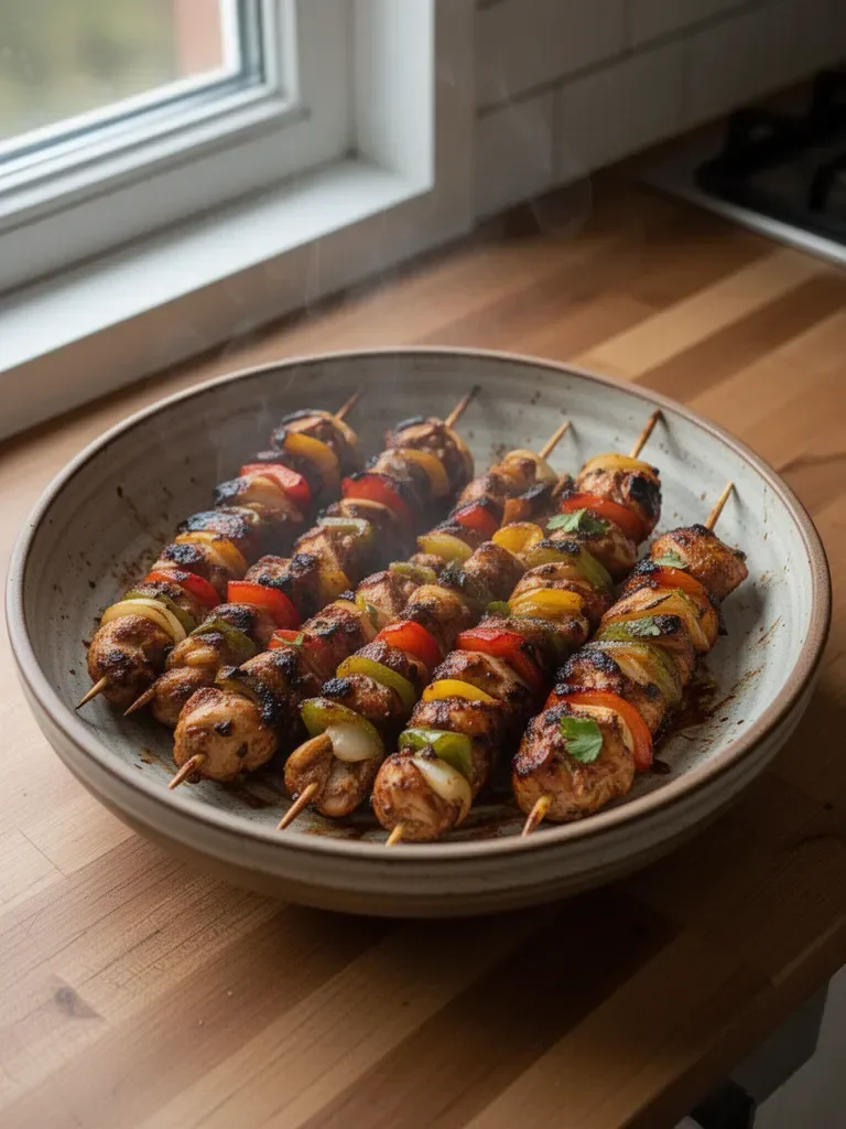 Mexican Barbecue Chicken Skewers