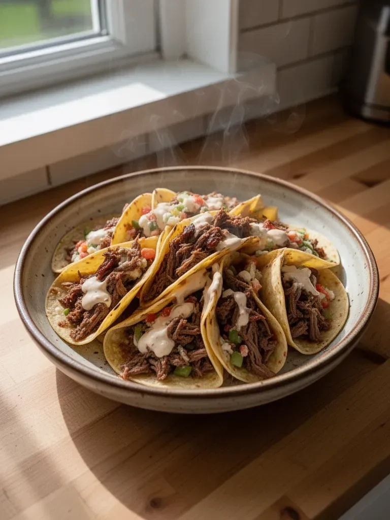 Smoked BBQ Beef Tacos