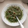 Bowl of fresh Argentinian Chimichurri sauce with herbs and spices
