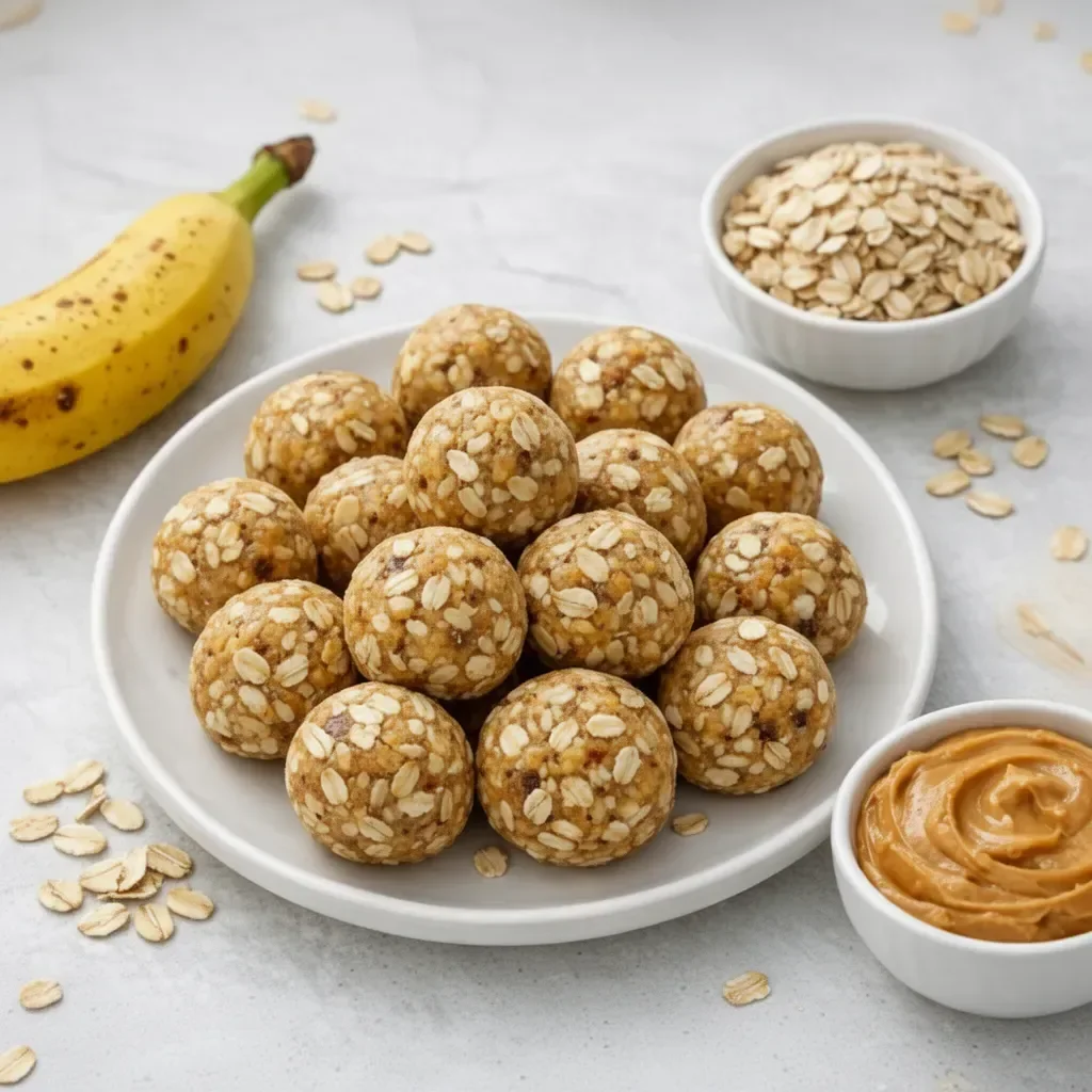 Homemade banana oat energy balls packed with nutrients and flavor.