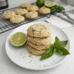 Delicious Basil Lime Sugar Cookies with a fresh lime and basil flavor twist