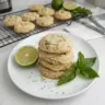 Delicious Basil Lime Sugar Cookies with a fresh lime and basil flavor twist