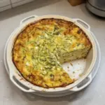 Delicious Cottage Cheese Zucchini Quiche with fresh ingredients
