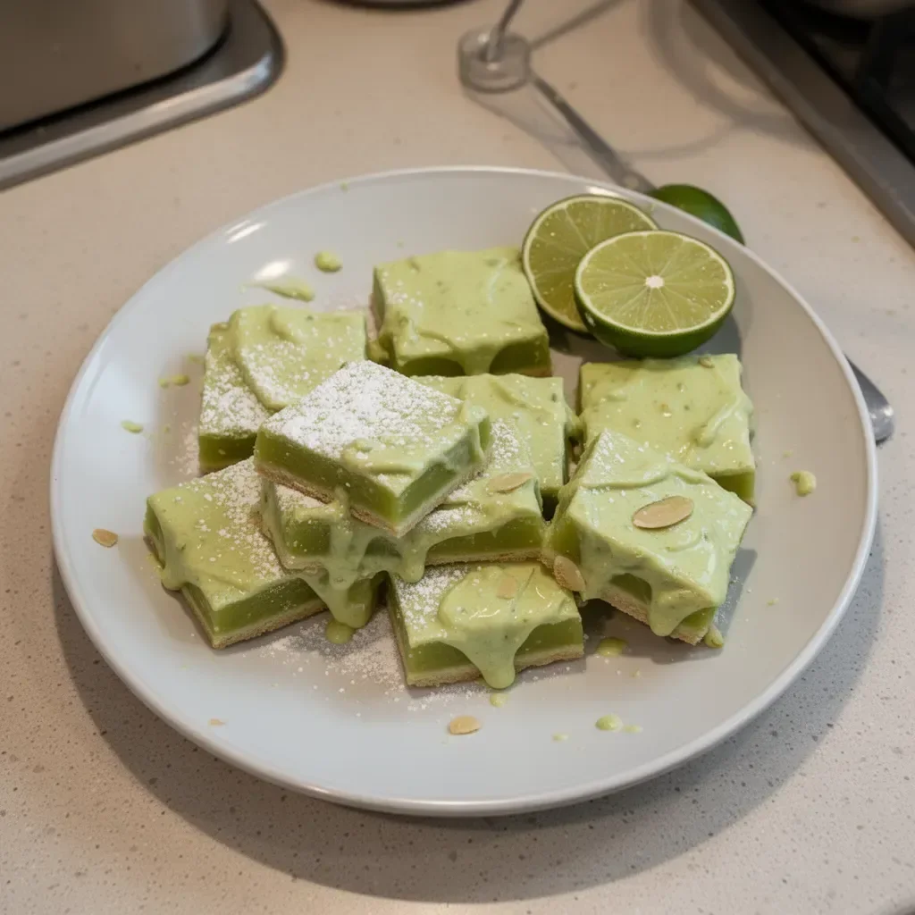 Delicious creamy lime bars with a zesty lime topping on a graham cracker crust.