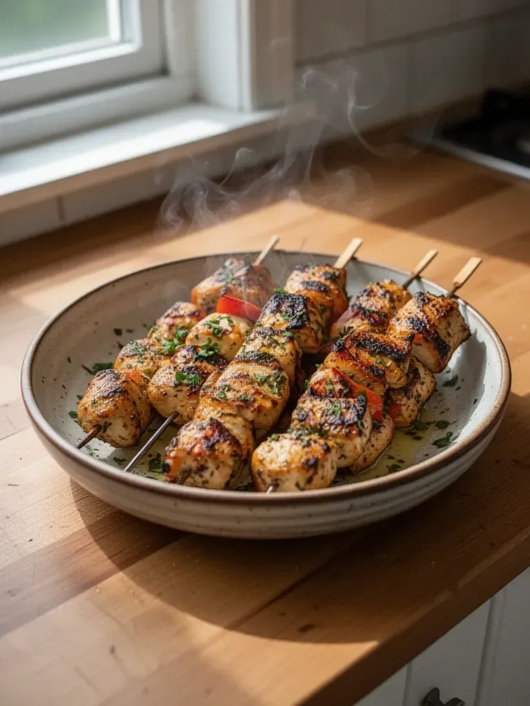 Greek Marinated Chicken Kabobs