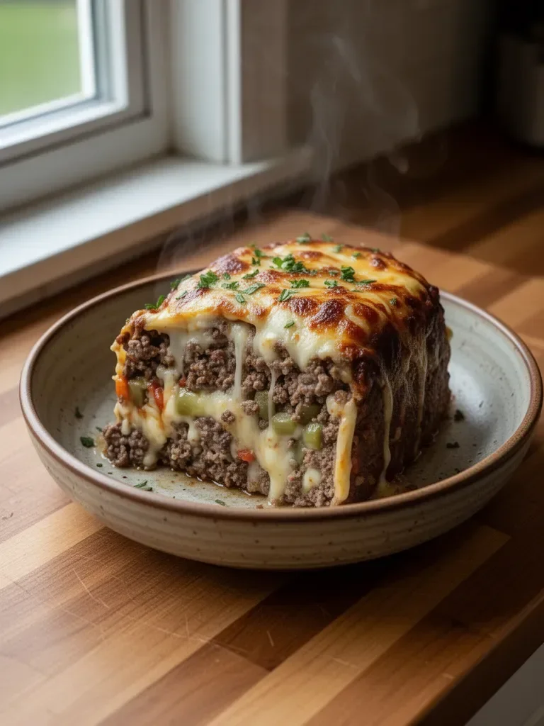 Philly Cheesesteak Meatloaf