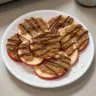 Healthy Samoa apple slices recipe inspired by Girl Scout cookies
