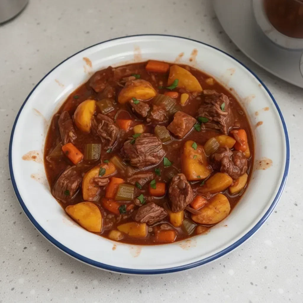 Delicious Crock Pot beef stew simmered to perfection with tender meat and vegetables