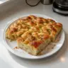 Freshly baked same day focaccia bread ready to serve.