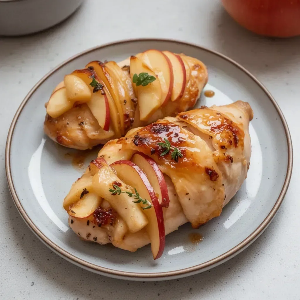 Delicious autumn apple chicken recipe prepared with fresh apples and spices