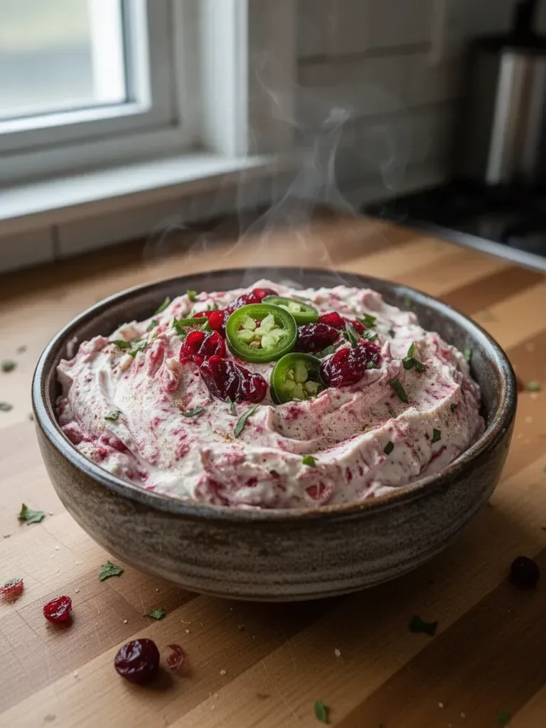 Cranberry Jalapeño Cream Cheese Dip